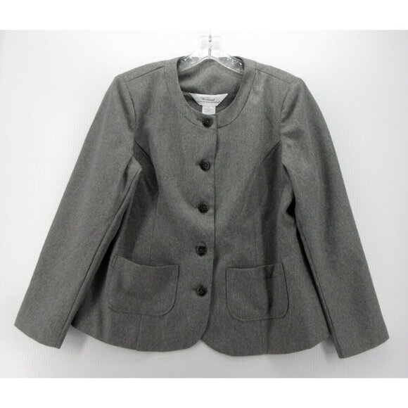 The Vermont Country Store Jacket 14 Blazer Coat Career Pockets Lined - Picture 1 of 9